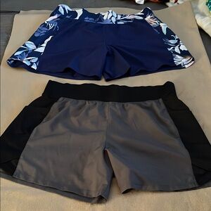 Floral and Gray Women's Shorts Set